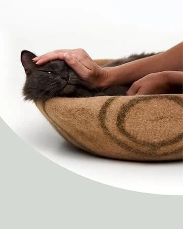 Cat Cave - Merino Wool Bed for Indoor Cats (Dark Gray — collection imagery