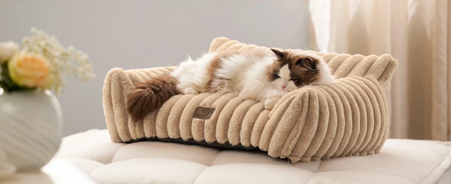 ComfyFleece Shown on TV Fluffy Cute Cat Couch for Pets — 24in — product details