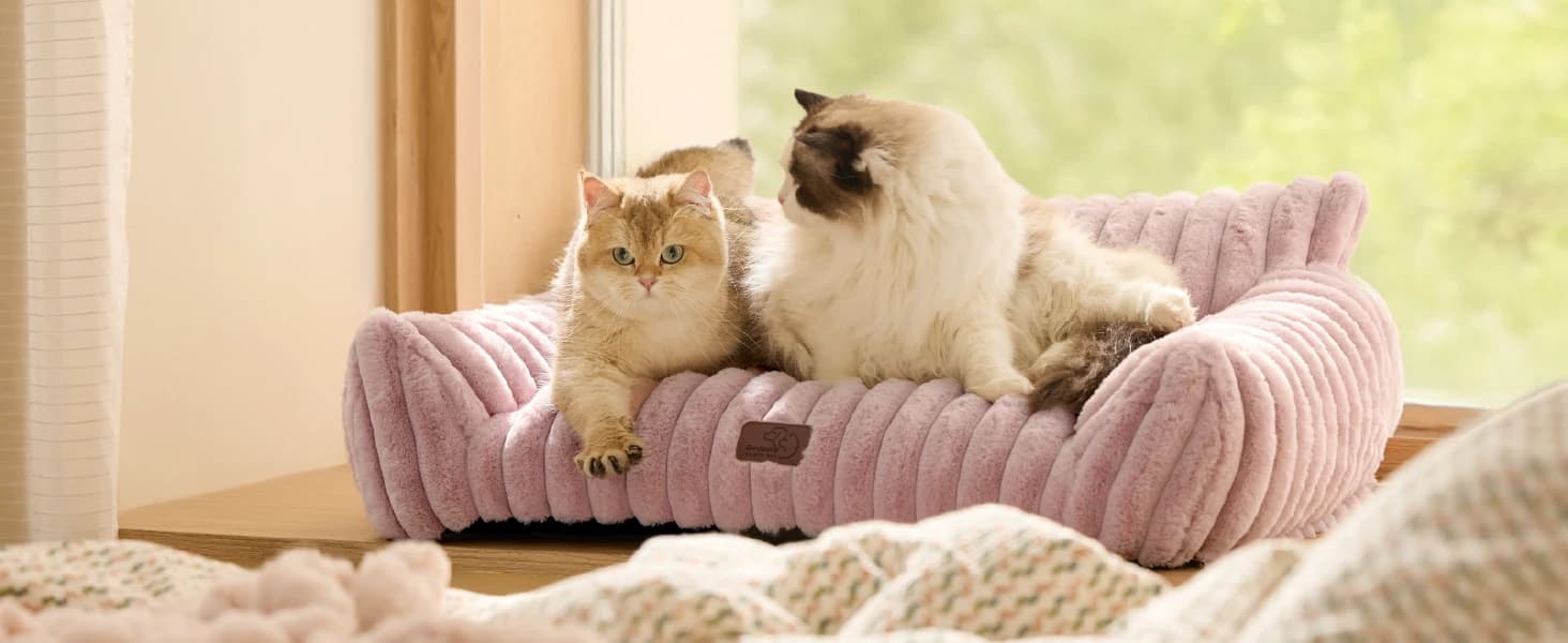 ComfyFleece Shown on TV Fluffy Cute Cat Couch for Pets — 24in — product details