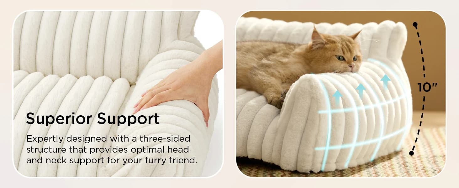 ComfyFleece Shown on TV Fluffy Cute Cat Couch for Pets — 24in — collection imagery