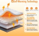 Self Warming Cat Bed — 2.0 Upgraded Thermal Mat for Indoor Cats