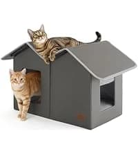 Cat House Bed for Indoor Cats with Fluffy Ball and Scratch Pad — collection imagery