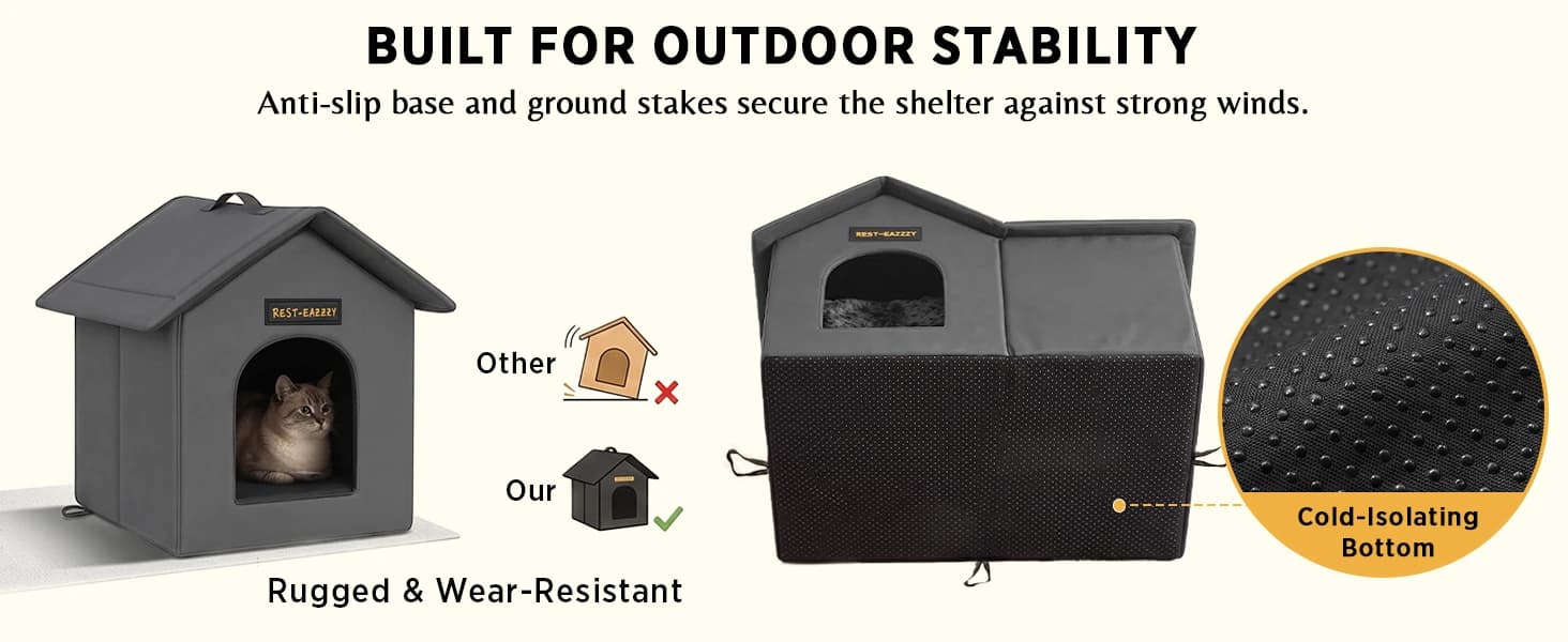Outdoor Cat House for Feral Cats — product details