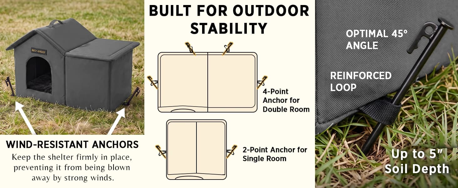 Outdoor Cat House for Feral Cats — product details