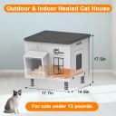 Indestructible Heated Cat House for Outside Cats Winter
