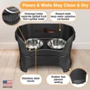 Neater Feeder Deluxe Mess Proof Dog Bowls Elevated for Large Dogs Over 40 lbs — Made in USA