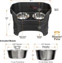 Neater Feeder Deluxe Mess Proof Dog Bowls Elevated for Large Dogs Over 40 lbs — Made in USA