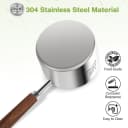 Dog-Cat Food-Scoop Measuring-Cup - 304 stainless steel material. 1-Cup capacity. Precision scale measurements
