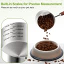 Dog-Cat Food-Scoop Measuring-Cup - 304 stainless steel material. 1-Cup capacity. Precision scale measurements