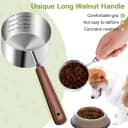 Dog-Cat Food-Scoop Measuring-Cup - 304 stainless steel material. 1-Cup capacity. Precision scale measurements