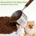 Dog-Cat Food-Scoop Measuring-Cup - 304 stainless steel material. 1-Cup capacity. Precision scale measurements
