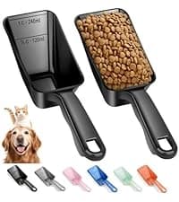 2 PACK Dog Food Scoop — 1 Cup Capacity Pet Food Scoop For Dog and Cat — collection imagery