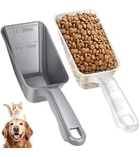 2 PACK Dog Food Scoop — 1 Cup Capacity Pet Food Scoop For Dog and Cat — collection imagery