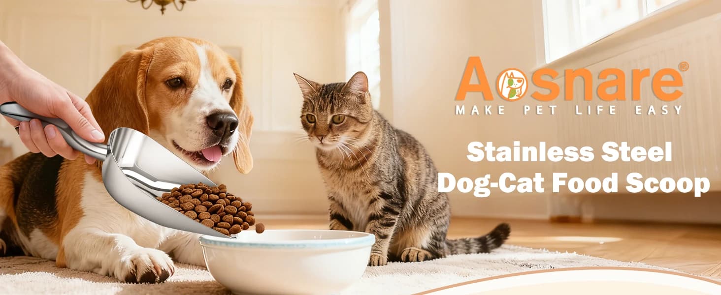 Stainless Steel Dog Food Scoop 1 Cup — product details