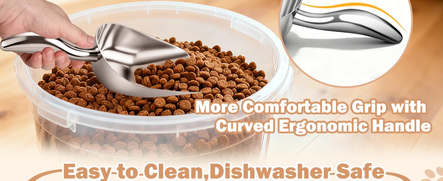 Stainless Steel Dog Food Scoop 1 Cup — product details