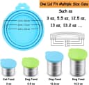 Pet Food Can Cover Silicone Can Lids for Dog and Cat Food(Universal Size