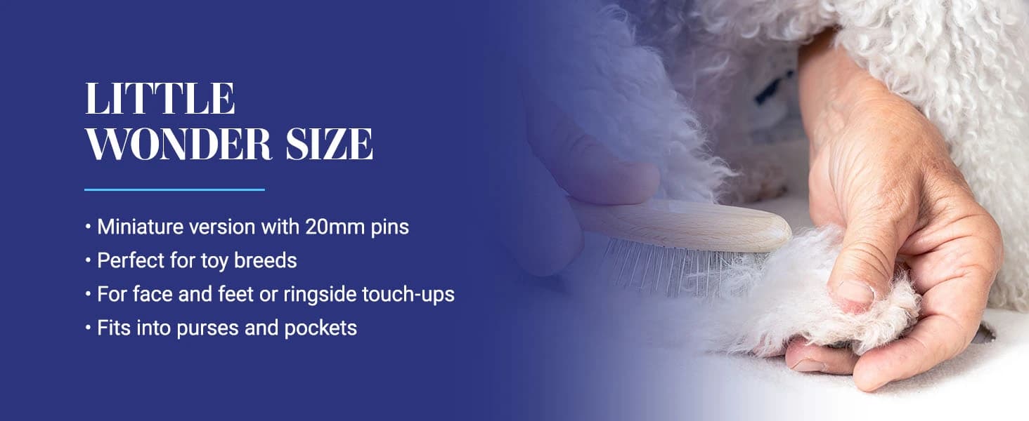 Dog Brush — 27 mm Oval Pin Brush — product details