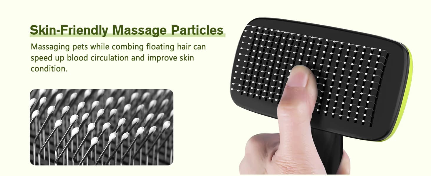 Skin Friendly Self-Cleaning Slicker Brush for Dog and Cat Shedding — collection imagery