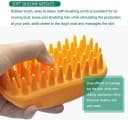 Pet Silicone Shampoo Brush for Long & Short Hair Medium and Large Pets Dogs Cats