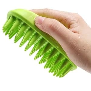 Pet Silicone Shampoo Brush for Long & Short Hair Medium and Large Pets Dogs Cats — collection imagery