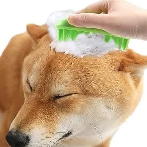 Pet Silicone Shampoo Brush for Long & Short Hair Medium and Large Pets Dogs Cats — collection imagery