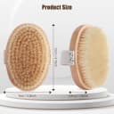 Soft Boar Bristle Pet Palm Brush for Short Haired Dogs and Cats with Band — Reduce Shedding