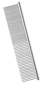 2 Pack Dog Combs with Rounded Ends Stainless Steel Teeth — product details
