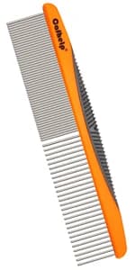2 Pack Dog Combs with Rounded Ends Stainless Steel Teeth — product details