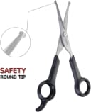 Chibuy Professional Pet Grooming Scissors with Round Tip Stainless Steel Dog Eye Cutter for Dogs and Cats