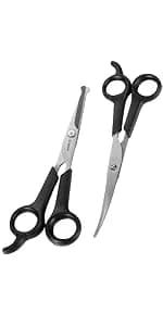 Chibuy Professional Pet Grooming Scissors with Round Tip Stainless Steel Dog Eye Cutter for Dogs and Cats — product details
