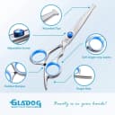 Professional 5 in 1 Dog Grooming Scissors Set with Safety Round Tips