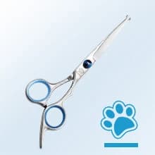 Professional 5 in 1 Dog Grooming Scissors Set with Safety Round Tips — Straight Scissors