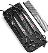 Professional 5 in 1 Dog Grooming Scissors Set with Safety Round Tips — collection imagery