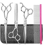 Professional 5 in 1 Dog Grooming Scissors Set with Safety Round Tips — collection imagery