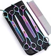 Professional 5 in 1 Dog Grooming Scissors Set with Safety Round Tips — collection imagery