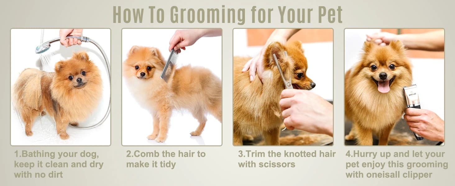 Low Noise Dog Clippers Grooming Kit for Dogs and Cats Pets — product details