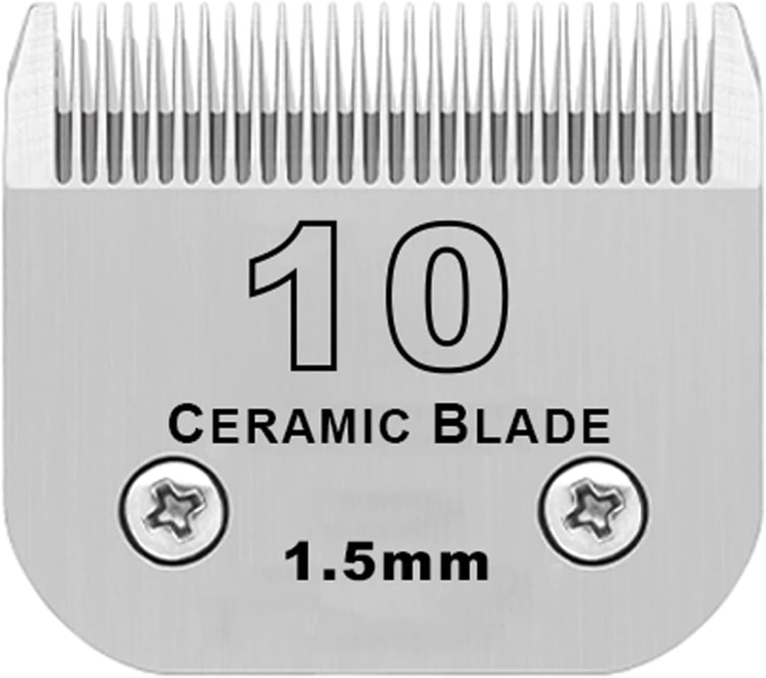 10# Grooming Ceramic Pet Clipper Blades Compatible with Andis and Oster A5