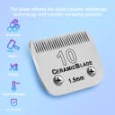 10# Grooming Ceramic Pet Clipper Blades Compatible with Andis and Oster A5