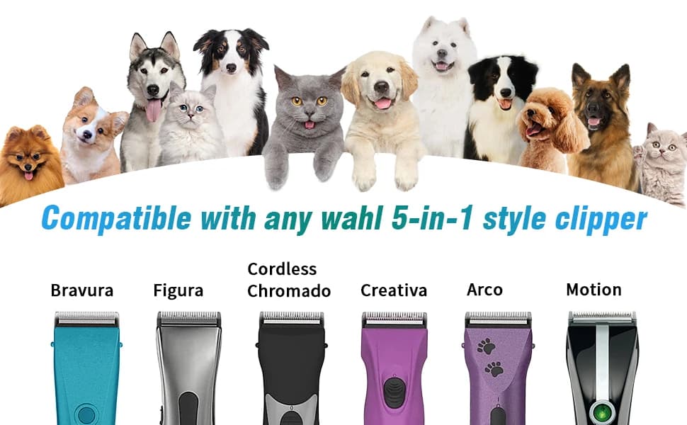 3-Pack — 5-in-1 Replacement Blade Compatible with Wahl Animal Bravura Clipper — product details