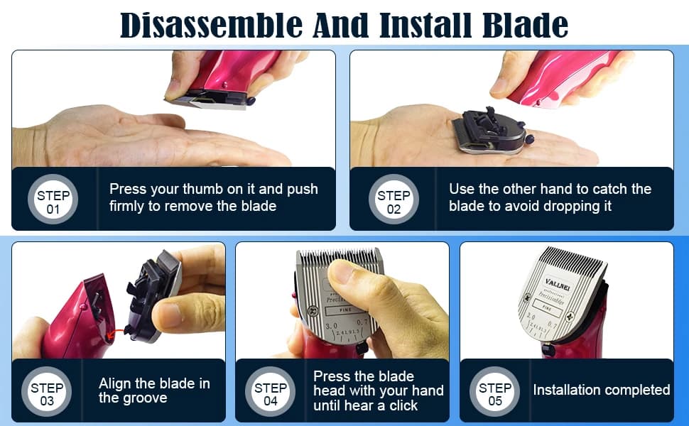 3-Pack — 5-in-1 Replacement Blade Compatible with Wahl Animal Bravura Clipper — product details