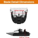 3 PCS Replacement 35 Teeth Dog Grooming Clipper Blades