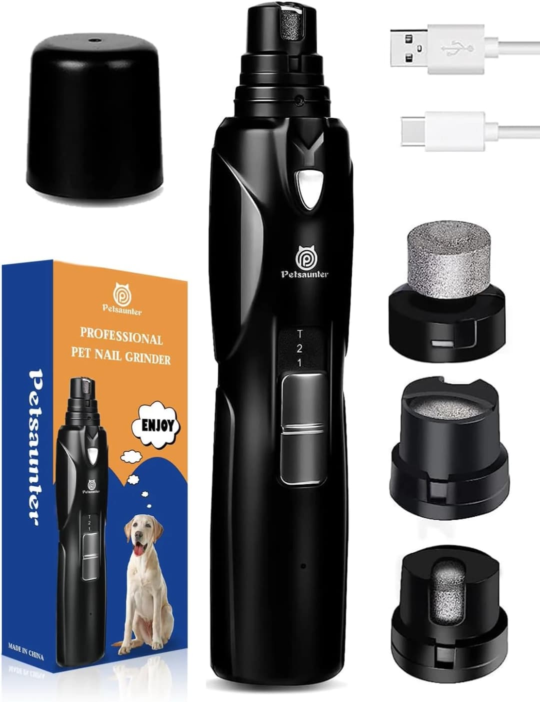 Dog Nail Grinder — 2-Speed and LED Light