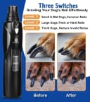 Dog Nail Grinder — 2-Speed and LED Light