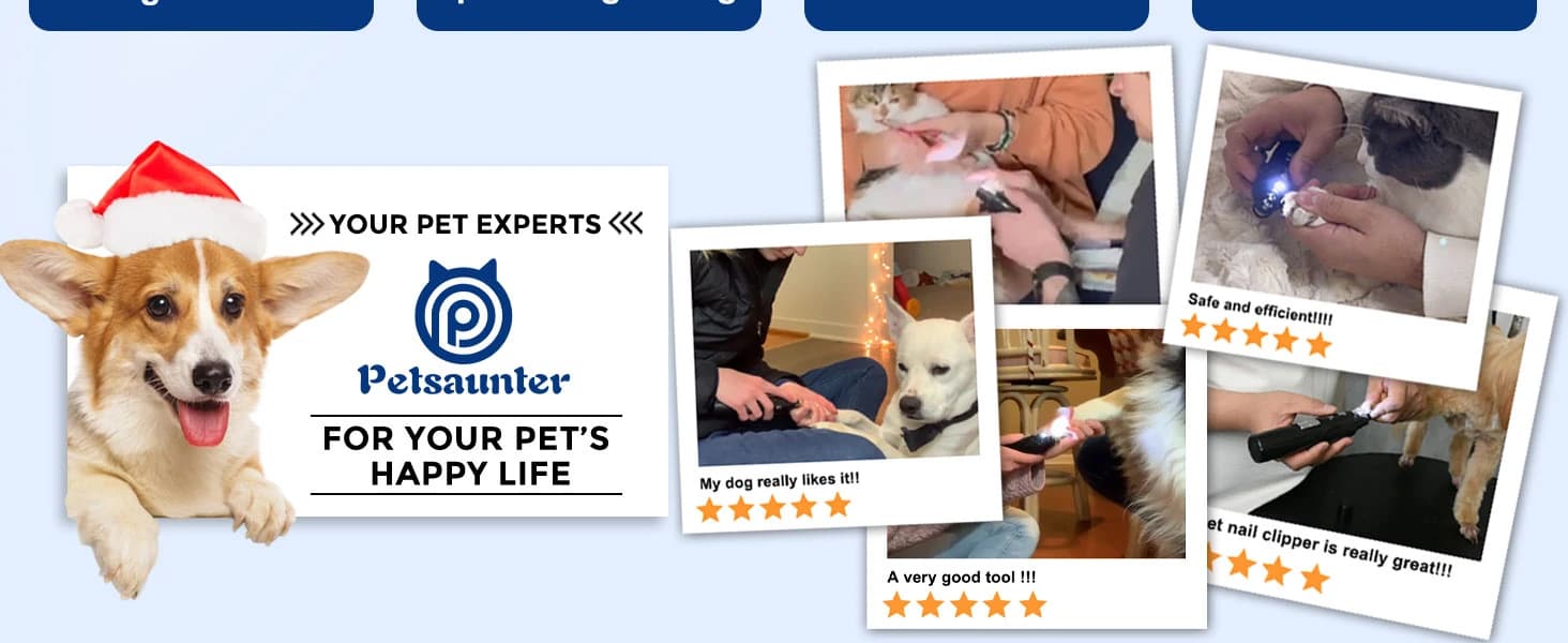 Dog Nail Grinder — 2-Speed and LED Light — product details