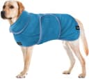 Fast Drying Dog Bath Robe | 800 GSM Plush Dog Towel Bathrobe/Dressing Gown | Super Absorbent Pet/Puppy Bathrobe