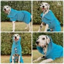 Fast Drying Dog Bath Robe | 800 GSM Plush Dog Towel Bathrobe/Dressing Gown | Super Absorbent Pet/Puppy Bathrobe