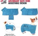 Fast Drying Dog Bath Robe | 800 GSM Plush Dog Towel Bathrobe/Dressing Gown | Super Absorbent Pet/Puppy Bathrobe