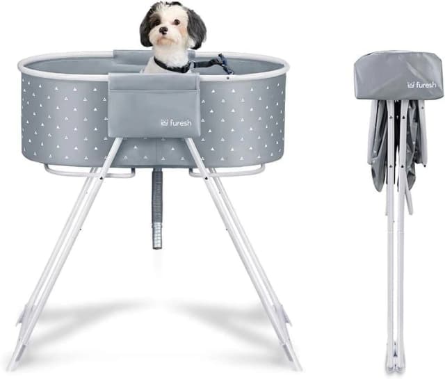 Foldable and Portable Dog Bathtub for Small & Medium Dogs