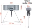 Foldable and Portable Dog Bathtub for Small & Medium Dogs
