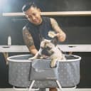 Foldable and Portable Dog Bathtub for Small & Medium Dogs